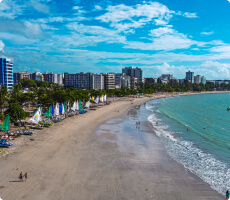 Foto de uma praia de Maceió